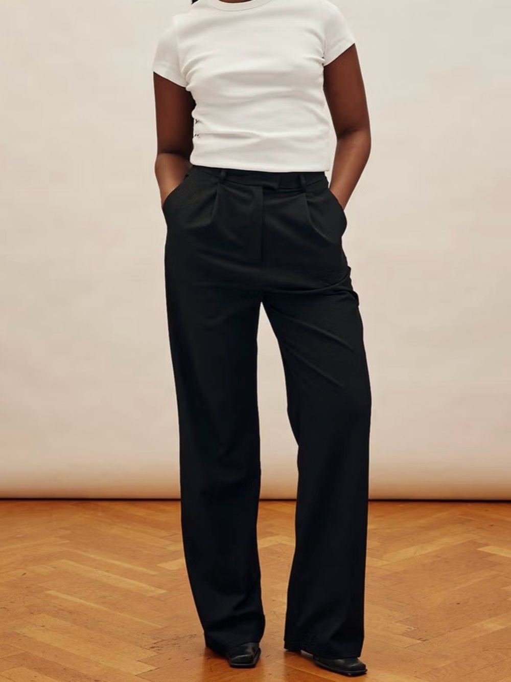 NWOT Djerf Avenue Favorite Pants Black Tall Size Large $170